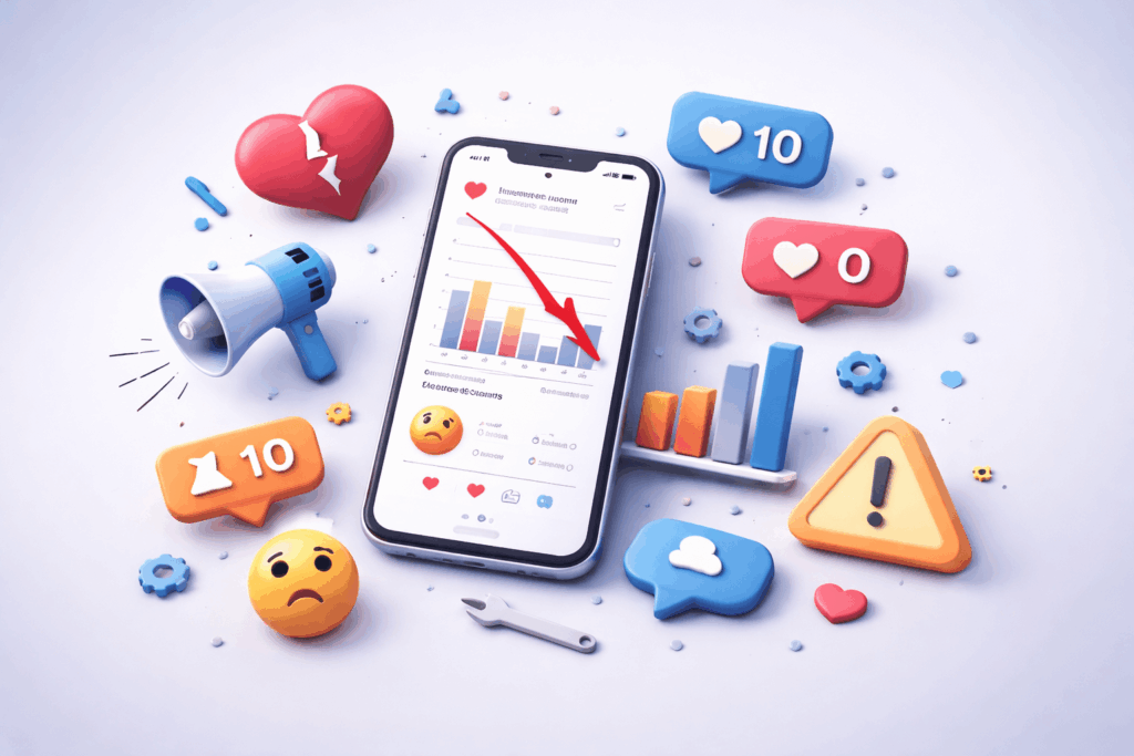 Instagram engagement analytics dashboard